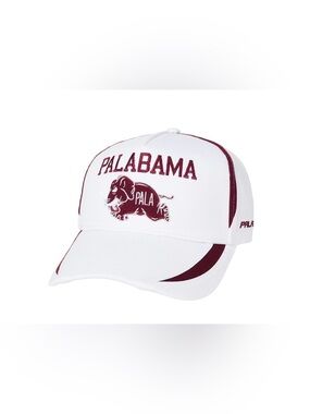 Palace Palabama P Frame 5-Panel White FW25 SnapBack Hat Mascot Logo Cap One Size
